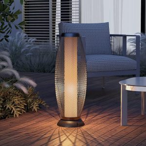 Lighteme 28' Outdoor Solar Floor Lamp with 2 Lighting Modes