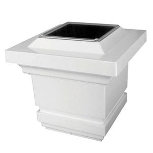 Lighteme Solar Cap Light - Solar Lamp Post Lights - White