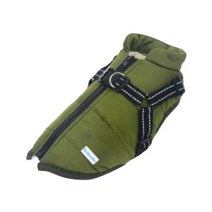 Lighteme Waterproof Fleece Dog Coat for Cold Weather Protection