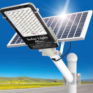 Lighteme 1600W Commercial Solar Street Lights Outdoor Waterproof 160000LM Dusk to Dawn