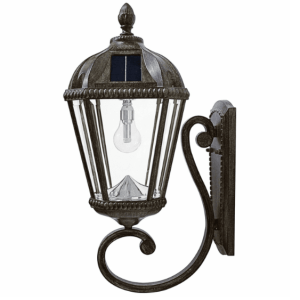 Lighteme Solar Lamp Wall Mount - Weathered Bronze