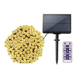 Lighteme Premium Warm White LED Solar Christmas lights with Remote