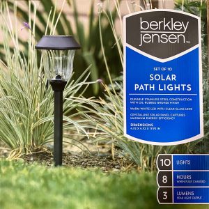 Lighteme 14-Lumen Solar Pathway Lights.10 Pack- Oil-rubbed Bronze