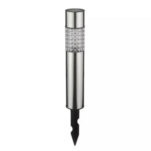 Lighteme Hampton Modern Stainless Steel Solar Powered LED Bollard Pathway Light -15 Pack