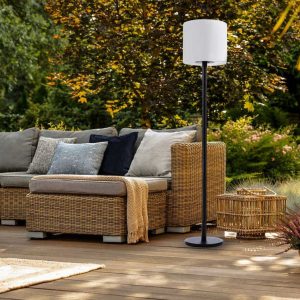 Lighteme Solar Powered Patio Outdoor Floor Lamp