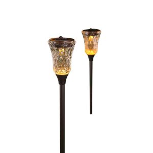 Lighteme 5-Lumen Flickering Path Lights. 4 pk. - Bronze