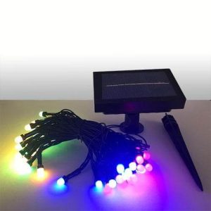 Lighteme Multi-Color LED Solar Christmas Light String