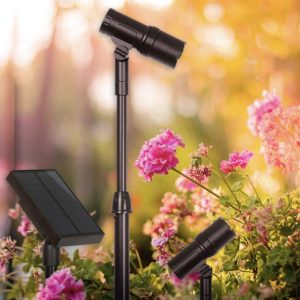 Lighteme LED 100-Lumen Solar Spotlight 2 Pack