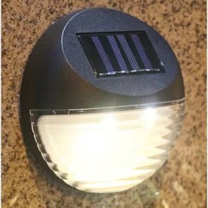 Lighteme Black Deck Solar Lights Powered LED Utility Light 4 Pack