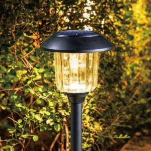 Lighteme Solar LED Pathway Lights. Stainless Steel 12 Lumens (6 Pack)