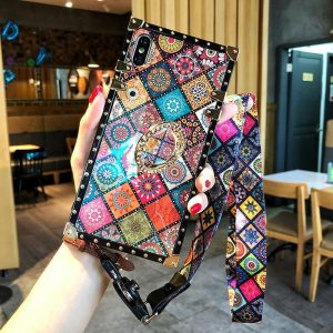 Lighteme High Quality Bohemian Lanyard Ring Phone Case