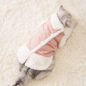 Lighteme Cat Winter Thickening Corduroy Waistcoat (5 colors)