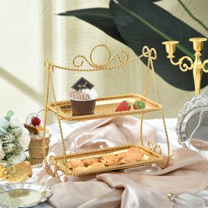 Lighteme Creative Double Layer Dessert Stand