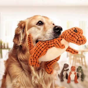 Lighteme Dog's Dinosaur Sound And Chew Toy (3 colors & 2 sizes)