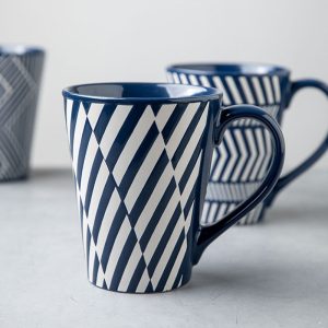 Lighteme Geometric Print Ceramic Mug