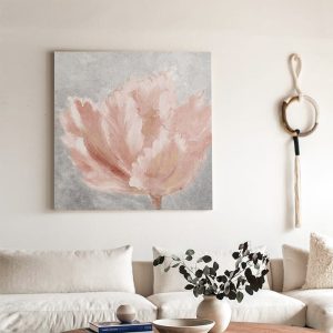 Lighteme Hand Painted Abstract Flower Oil Painting