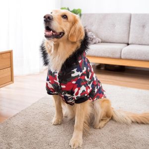 Lighteme Large Dog Camouflage Cotton Coat (2 colors & 6 sizes)