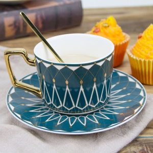 Lighteme Square A Retro Pattern Coffee Cup