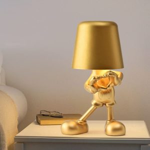 Lighteme Little Golden Man Touch Charging Desk Lamp