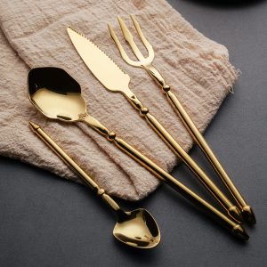 Lighteme Nautical Stainless Steel Flatware 4Pcs Set