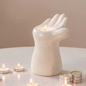 Lighteme Palm Ceramic Candle Holder