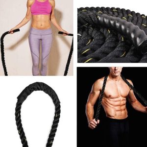 Lighteme Weighted Jumping/Skipping Rope - For Strength. Cardio Training & Upper Body Fitness Ropes for Working Out