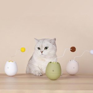 Lighteme Rotating Egg Shell Shape Cat Toy (3 colors)