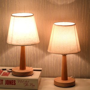 Lighteme Simple Raw Wood Table Lamp