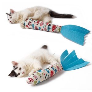 Lighteme Sound Paper Cat Toy Fish Shape (2 colors)