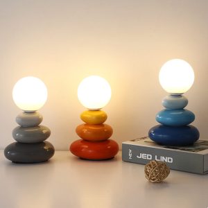 Lighteme Stacked Stone Creative Table Lamp