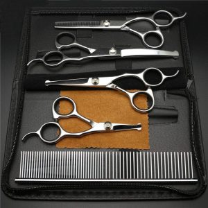 Lighteme Straight Curved Dog Cat Cutting Shears Scissors Set (2 colors)