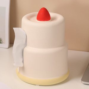 Lighteme Strawberry Cake Ceramic Tissue Box