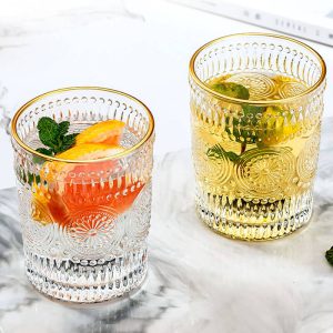 Lighteme Vintage Sun Flower Glass Cup