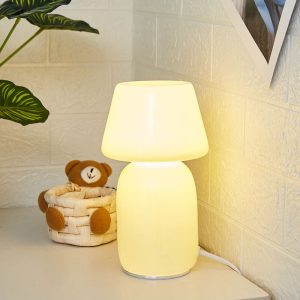 Lighteme Tilted Mushroom Glass Night Lamp