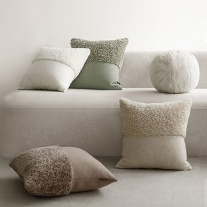 Lighteme Velvet Pure Color Throw Pillow Cover