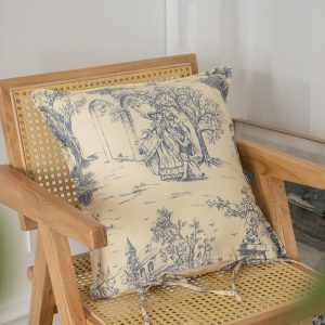 Lighteme Vintage Floral Cotton Throw Pillow Cover