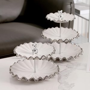 Lighteme Water Ripple Shape Multi-Layer Dessert Stand