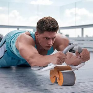Lighteme Ab Exercise Roller with Better Support & Timer